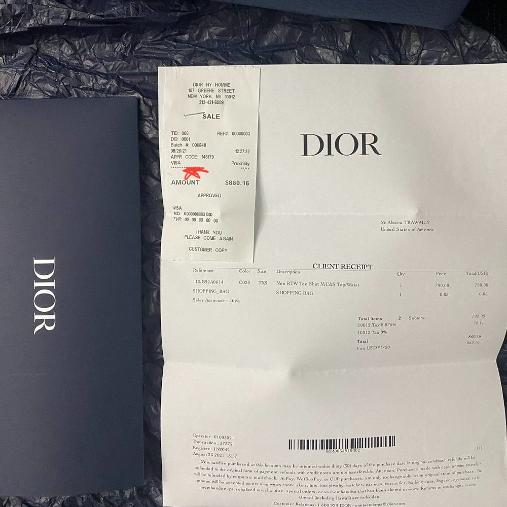 X Small White OVERSIZED DIOR OBLIQUE T-SHIRT